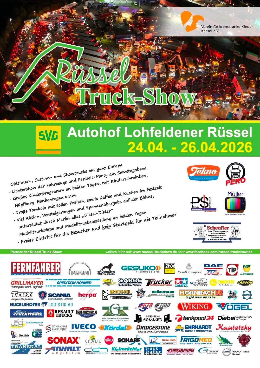 Banner der Rüssel Truck-Show 2026